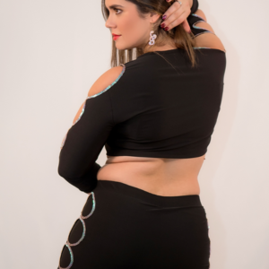 ELISSAR noir / paillettes turquoise L/XL et XL/XXL – Image 7