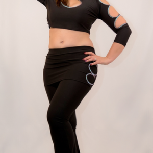 ELISSAR noir / paillettes turquoise L/XL et XL/XXL – Image 11