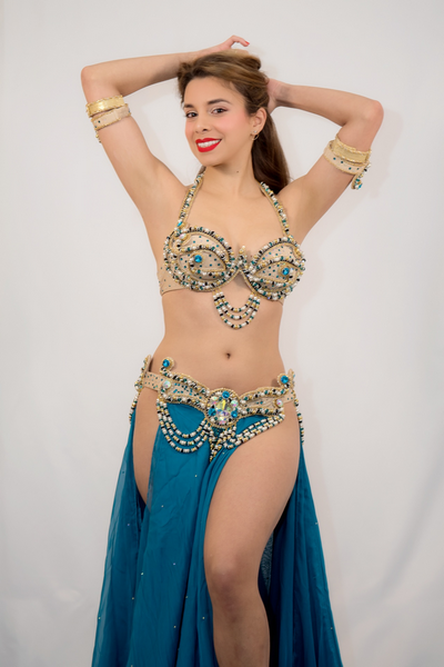 Costume danse orientale EMAN ZAKI ISIS T 34/36 à 38+ - Yaël Zarca  Collection