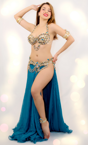 Costume danse orientale EMAN ZAKI ISIS T 34/36 à 38+ - Yaël