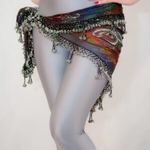 HEBA combinaison Lycra argent satiné - XS/S – Image 2