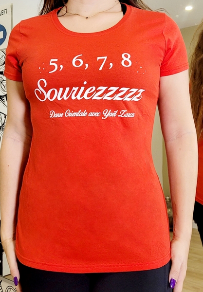 T-shirt rouge_Souriez (Copier)