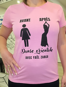 TS24 T-shirt rose Yaël Zarca - du S au 2XL