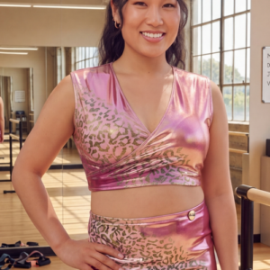 FARAH LEO ROSE et OR - ensemble cache-cœur et jupette - M/L et L/XL