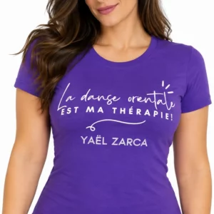 TS23 T-shirt violet Yaël Zarca Tailles: M et L